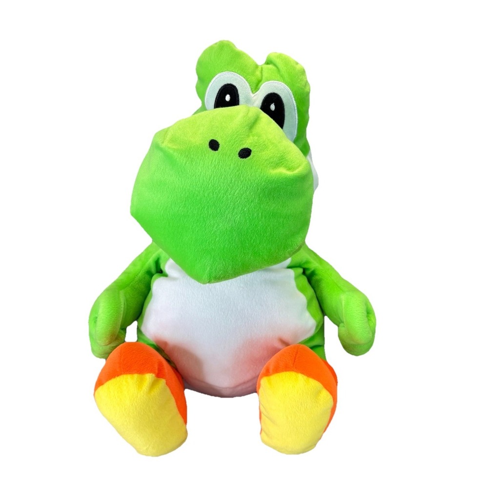 Super Mario Bros Yoshi Jumbo Plush 21" Stuffed Nintendo Shell Pocket Large